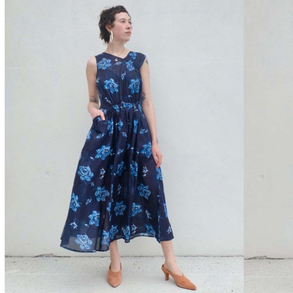 RACHEL COMEY MAZE DRESS - BLUE MULTI